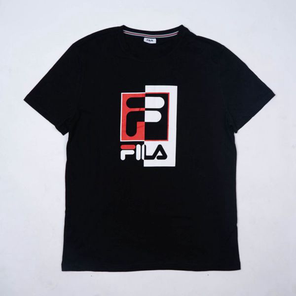 Camisetas Fila Homem Pretas - Fila Archie En Portugal,TAJO-76591